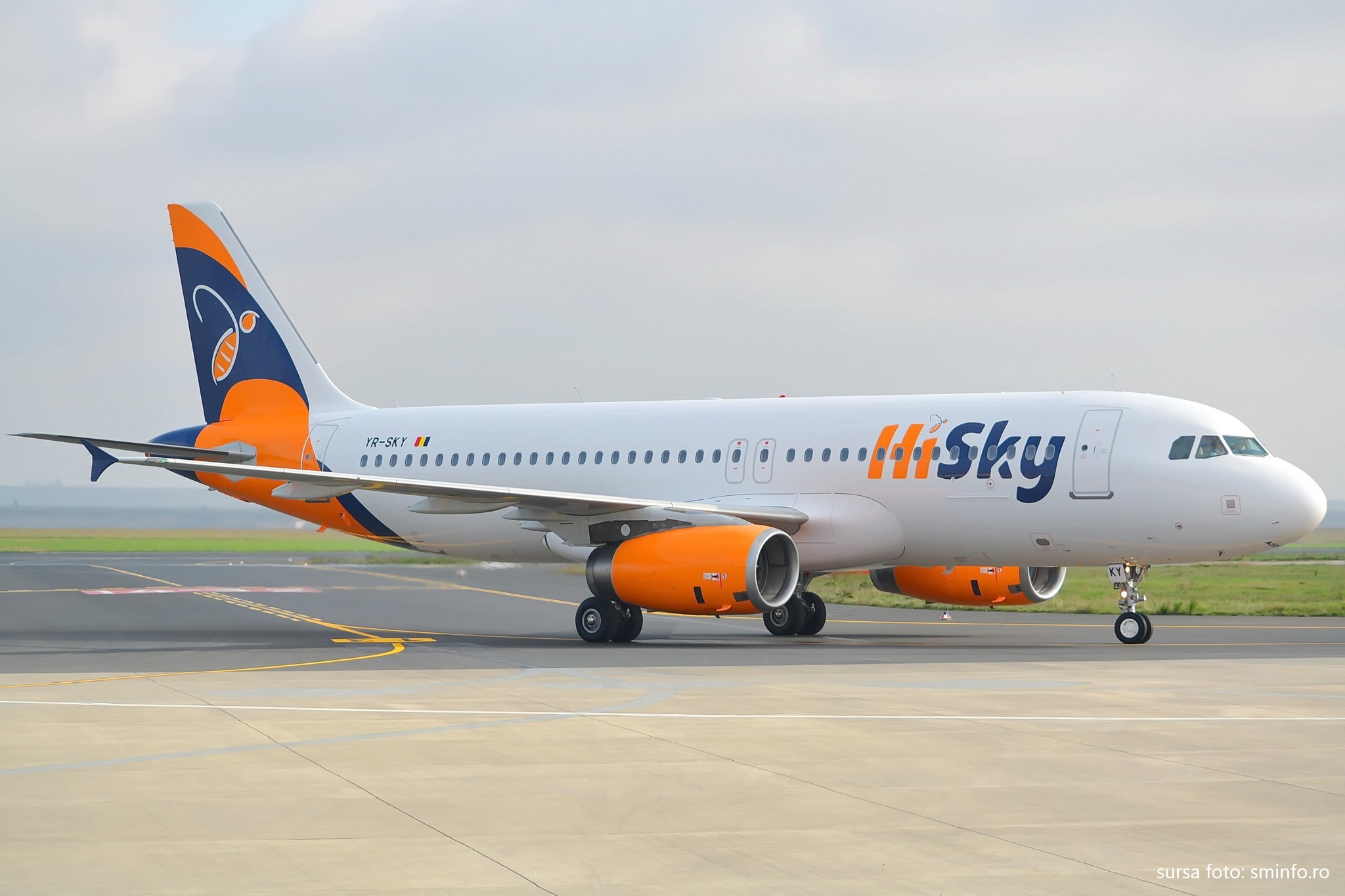 Cea mai nouă aeronavă înregistrată în România, de HiSky, a început operarea de zboruri din Satu Mare