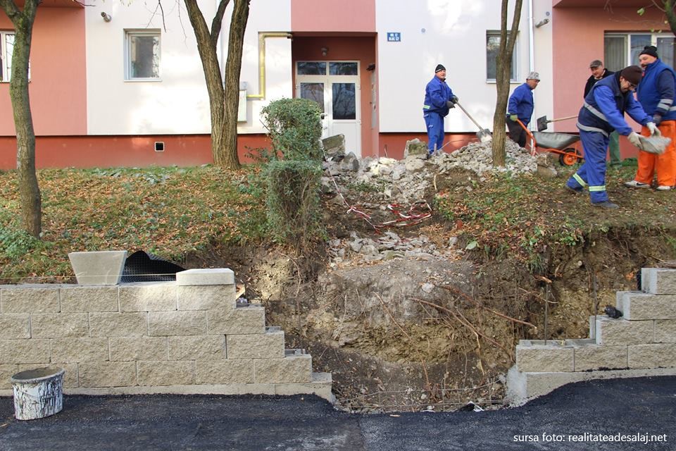 Continuă lucrările de reamenjare a cartierului Porolissum din municipiul Zalău, anunță autoritățile