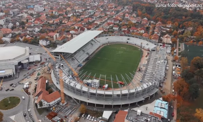 Stadionul Municipal se apropie încet de finalizare. Se estimează a fi dat în folosință în octombrie