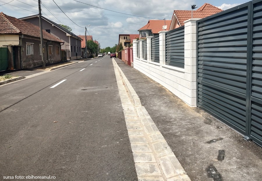 Strada Trotuşului din Oradea a fost modernizată pe o lungime de 374 de metri