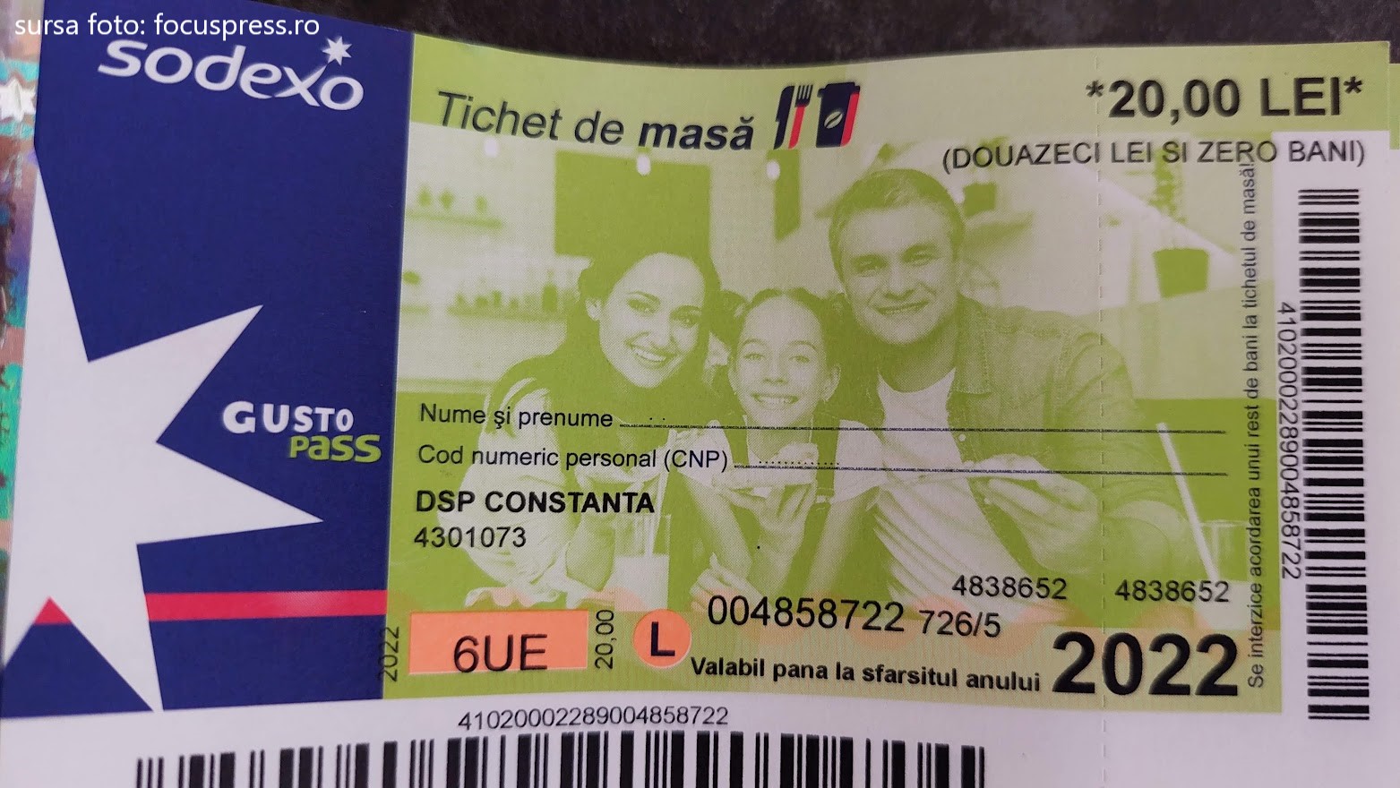 Valoarea tichetelor de masă pentru salariați va crește de luna viitoare cu aproape zece lei, au decis parlamentarii