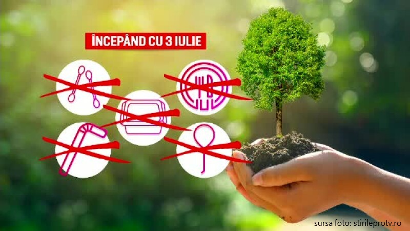 Numeroase produse de unică folosinţă făcute din plastic vor dispărea din magazine, începând de luna viitoare